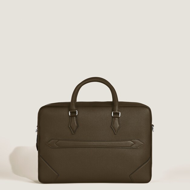 Medium Briefcase in Grain Leather - 4