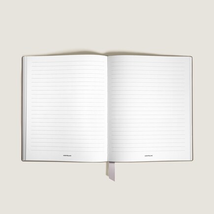 Small Notebook, Saffiano Leather, Cloudy Beige – Lined Pages