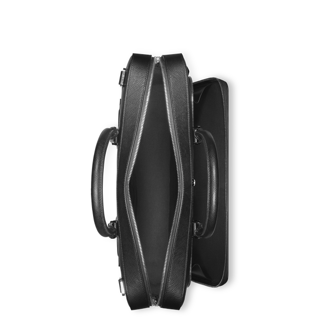 Medium Briefcase with Pocket in Sartorial Leather - 7