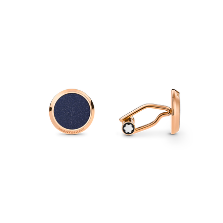 Meisterst&uuml;ck Cufflinks with Blue Goldstone Inlay