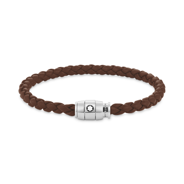 Pulsera mediana, piel suave, marrón leonado - 1