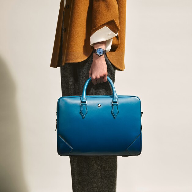 大班系列墨韵公文包 雾霾蓝 - 2