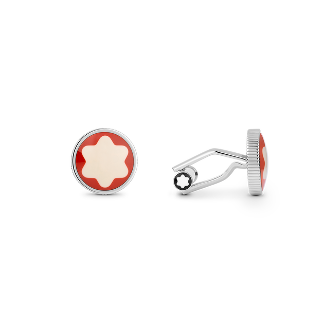 Boutons de manchette Heritage Rouge et Noir - 1
