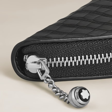 1-Pen Pouch in Croco-Embossed Leather