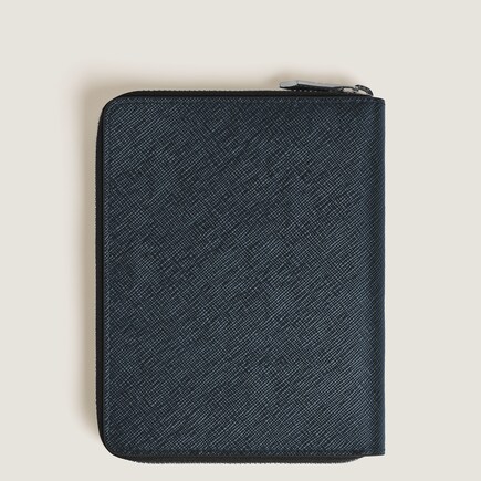 5-Pen Pouch with zip in Sartorial Leather