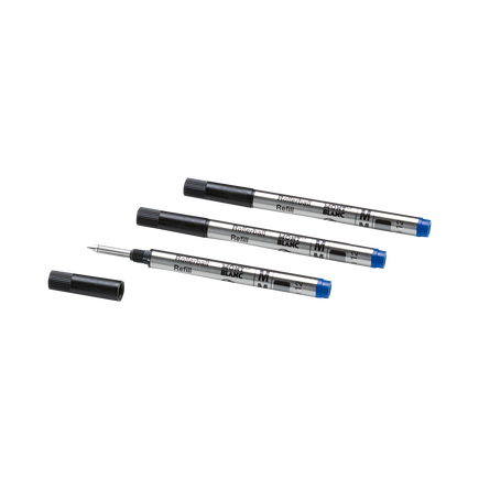 3x Rollerball Small Refills, Royal Blue