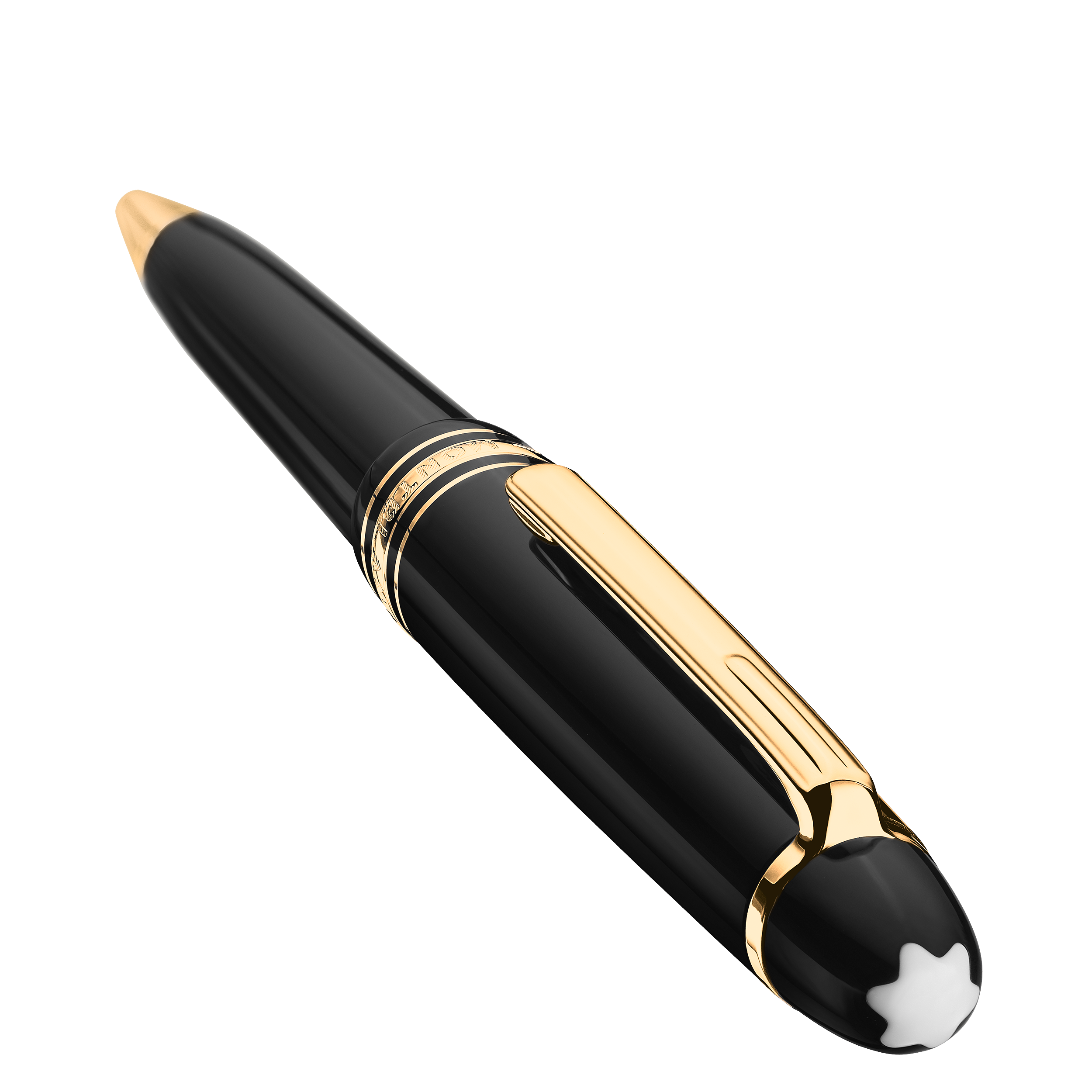 قلم حبر جاف مايسترشتوك بحجم متوسّط مطلي بالذهب