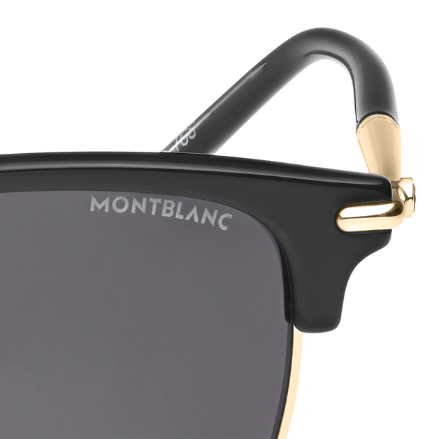 Gafas de Sol Rectangulares con Montura Inyectada Negra - 2