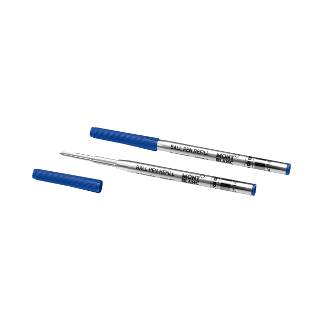 2 Ballpoint Refills, Royal Blue - Medium - 2