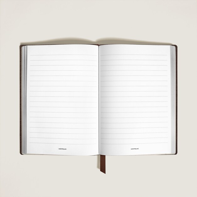 Notebook Medium, Saffiano Leather, Tobacco - Lined Pages - 2