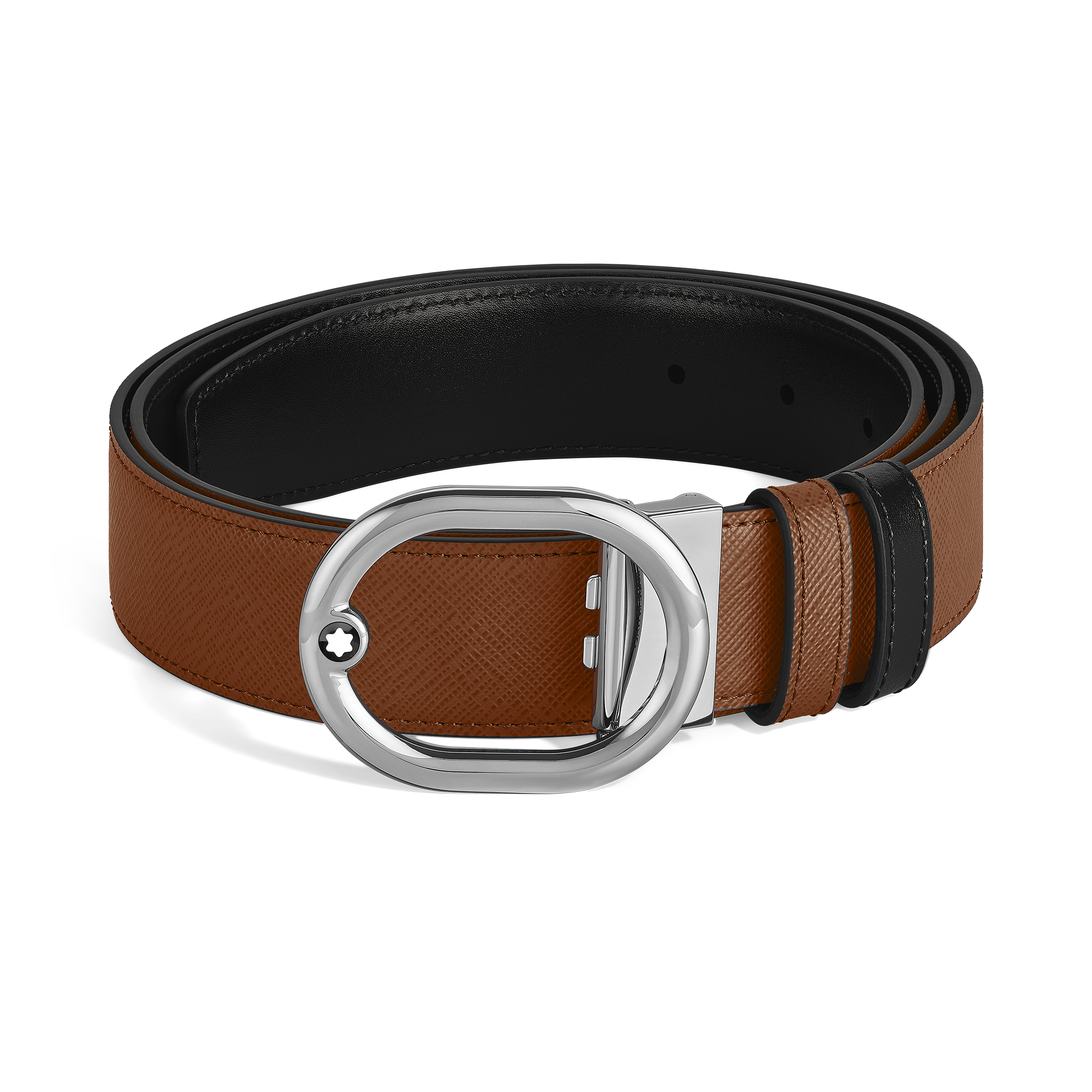 L'Ovale 35&nbsp;mm Reversible Belt in Sartorial Leather