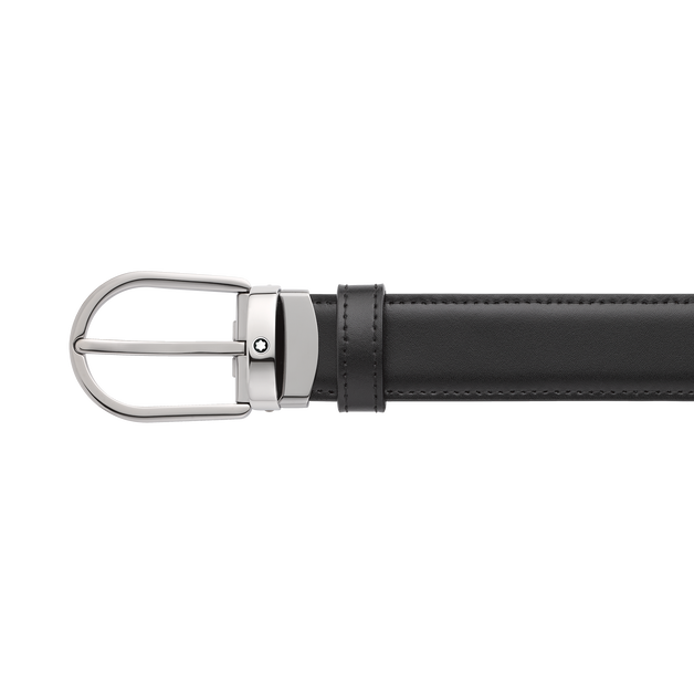Cinturón Reversible de Piel de 30 mm con Hebilla Horseshoe - 4