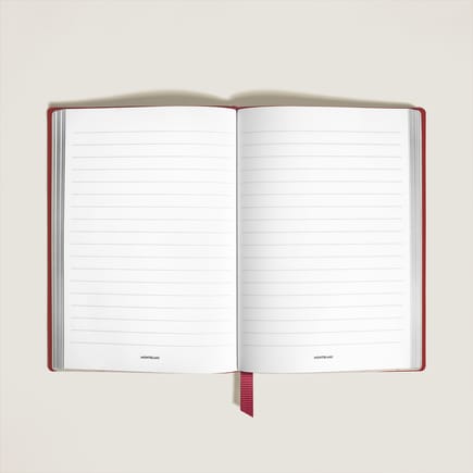 Medium Notebook in Sartorial Leather, Lined Pages
