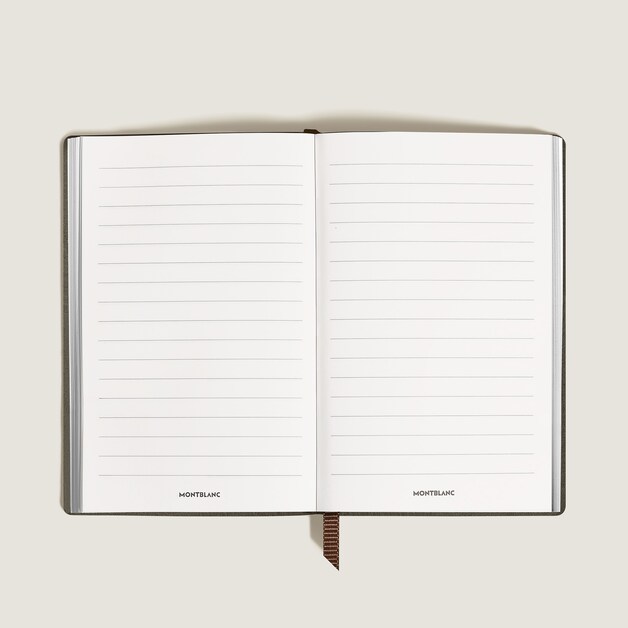Small Notebook in Ostrich-Embossed Leather, Lined Pages - 2