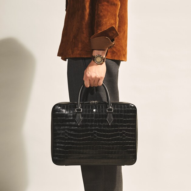 Business Organizer aus Leder mit Krokoprägung - 5