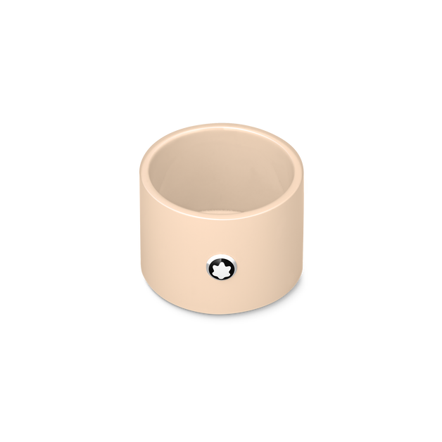 Small Round Desk Tray in Lacquered Wood - 1