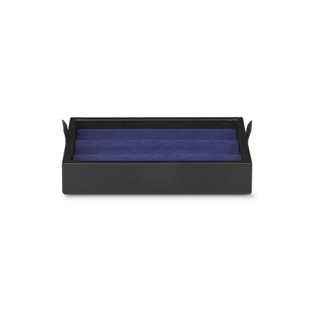 Desk Box in leather for three writing instruments and an ink bottle - 3