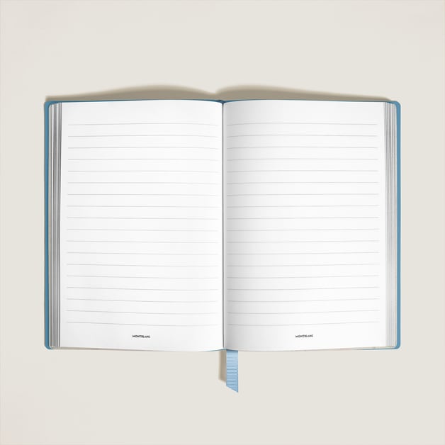 Notebook Medium, Saffiano Leather, Pale Blue - Lined Pages - 2