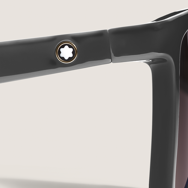 Gafas de sol cuadradas con montura inyectada negra - 3