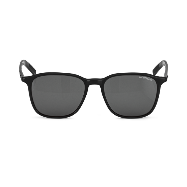 Squared Sunglasses with Black Acetate Frame - 1