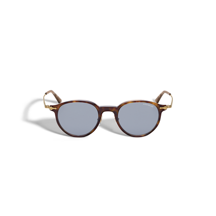 Gafas de Sol Redondas con Montura de Acetato Habana