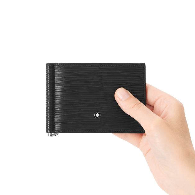 Montblanc 4810 WESTSIDE 名刺入れ ブラック Montblanc 4810 Westside Black Leather Portfolio Clutch Bag