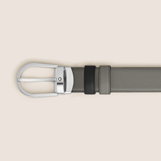 Horseshoe 30 mm Reversible Belt in Sartorial Leather - 3