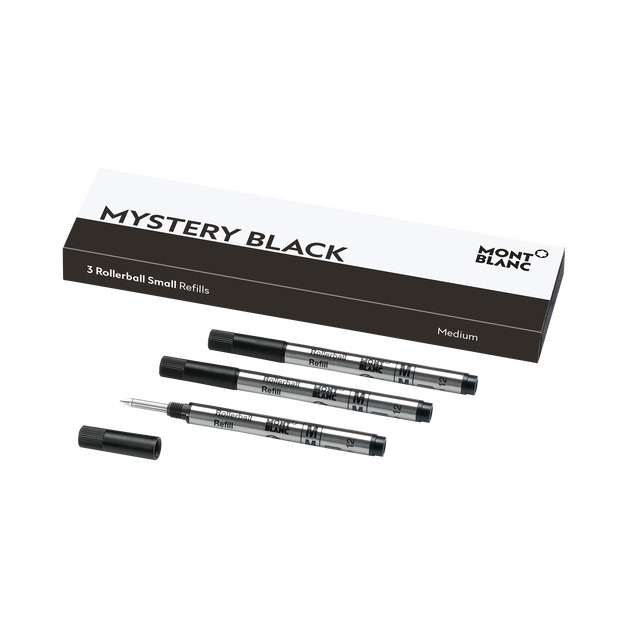 3x Rollerball-Minen Klein, Mystery Black - 1