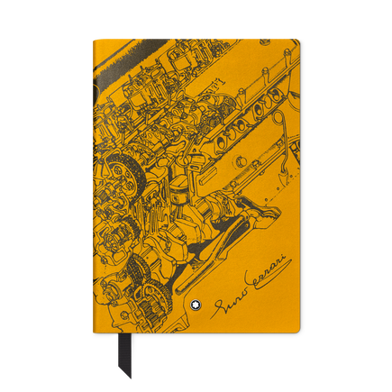 Notebook #146 small, Great Characters Enzo Ferrari, Giallo Modena - Lined