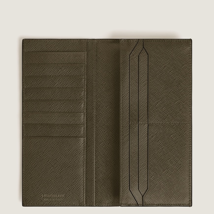 Long Wallet 14cc with Zip in Sartorial Leather