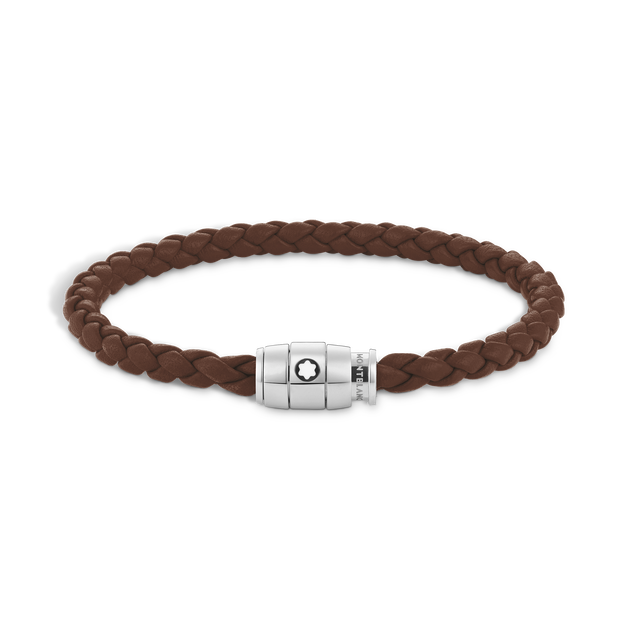 Bracelet small, cuir souple, marron fauve - 1