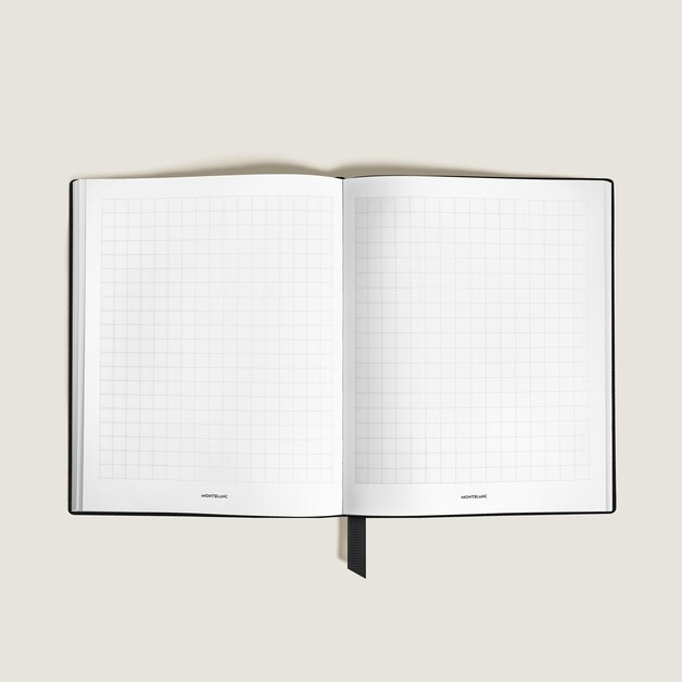 Großes Notizbuch aus Sartorial Leder, Karierte Seiten - 2