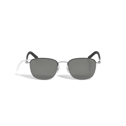 Squared Sunglasses with Silver Coloured Metal Frame