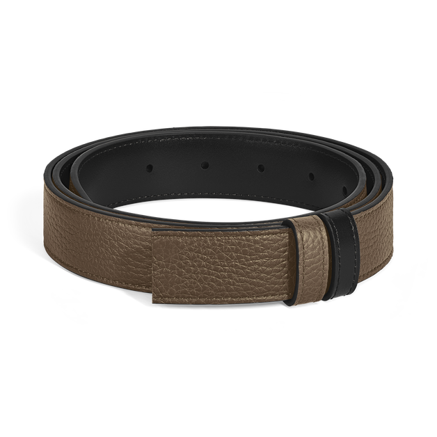 Noisette grain/black Meisterstück 30mm reversible leather strap Noisette grain/black Meisterstück 30mm reversible leather strap