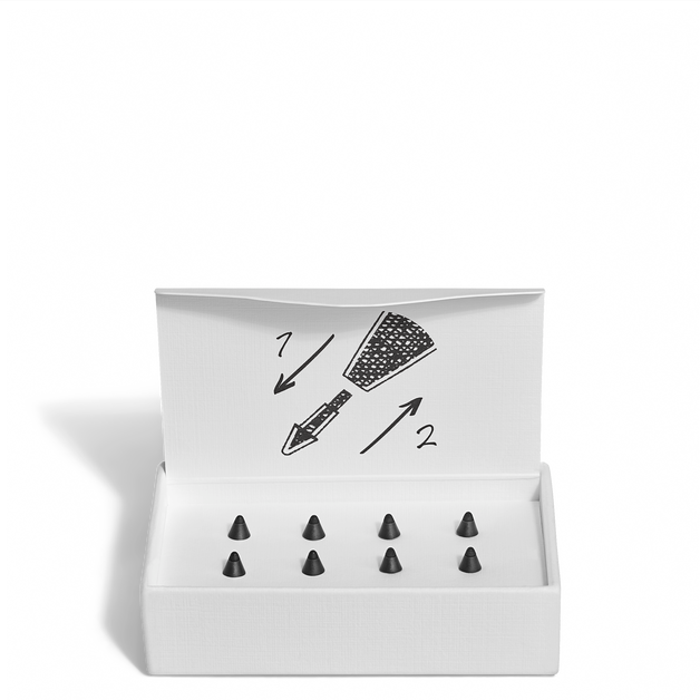 Linen Replacement Tips for Montblanc Digital Pen, Black - 1