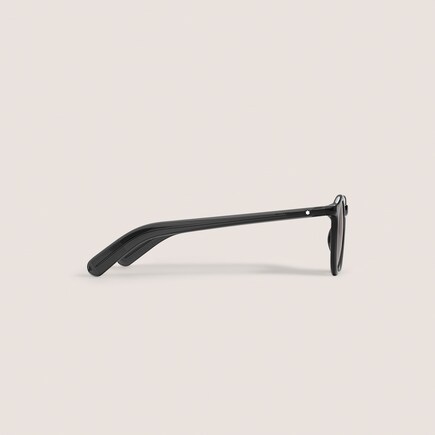 Round Sunglasses with Black injected Acetate Frame 