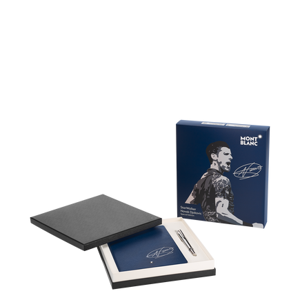 Novak Djokovic Set edición especial con Fineliner StarWalker Metal y Cuaderno #146 azul índigo