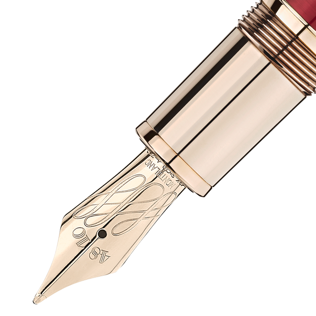 Meisterstück Calligraphy Solitaire Burgundy Lacquer Flexible Nib - 2