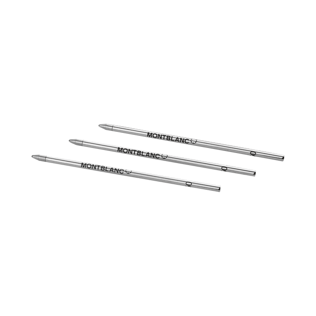 3x Ballpoint Pen Small Refills, Mystery Black - 2