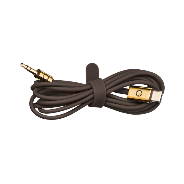 Set de viaje marrón para auriculares Montblanc MB 01 - 4