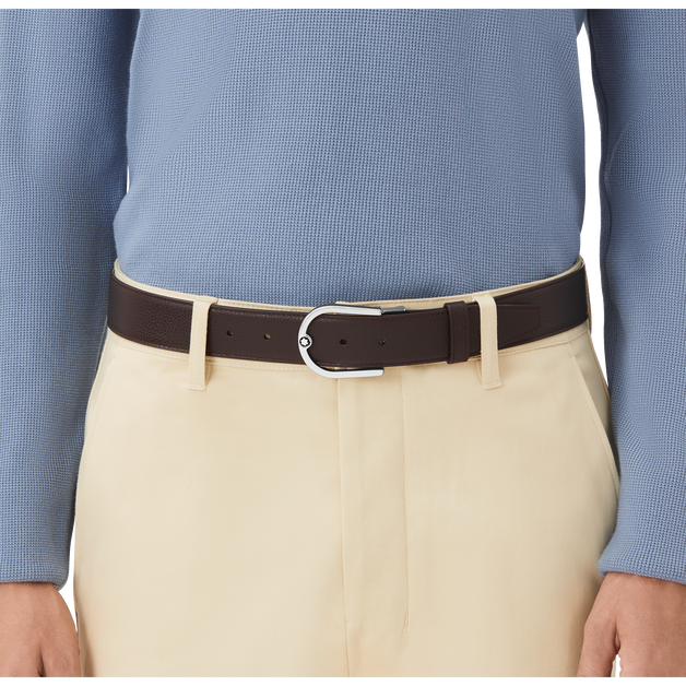 Horseshoe 35 mm Reversible Belt in Grain Leather - 2