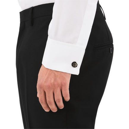 Star Cufflinks with Onyx Inlay