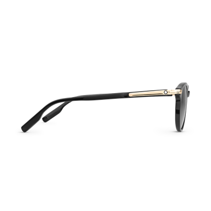 Squared Sunglasses with Black Acetate Frame