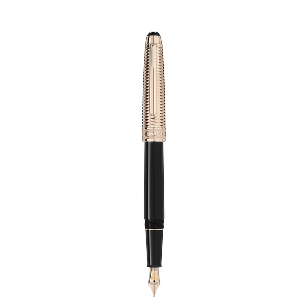 Meisterstück Doué Geometry Classique Pluma estilográfica (F) con revestimiento en oro emblemático - 1