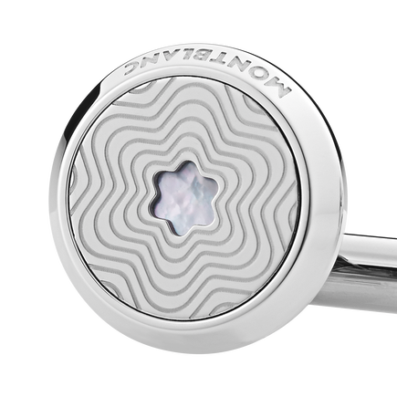 Cufflinks with Mother-of-Pearl Snowcap Emblem