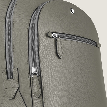 Medium Backpack with 3 Compartments in Sartorial Leather