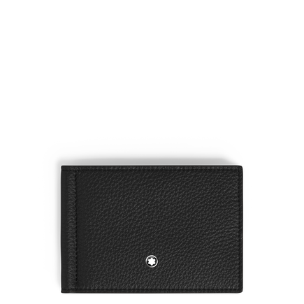 Wallet 6cc with Money Clip in Grain Leather