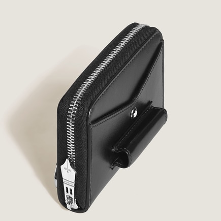 ジップ式ミニ ウォレット 2cc ペン用ループ付き マイスターシュテュックレザー