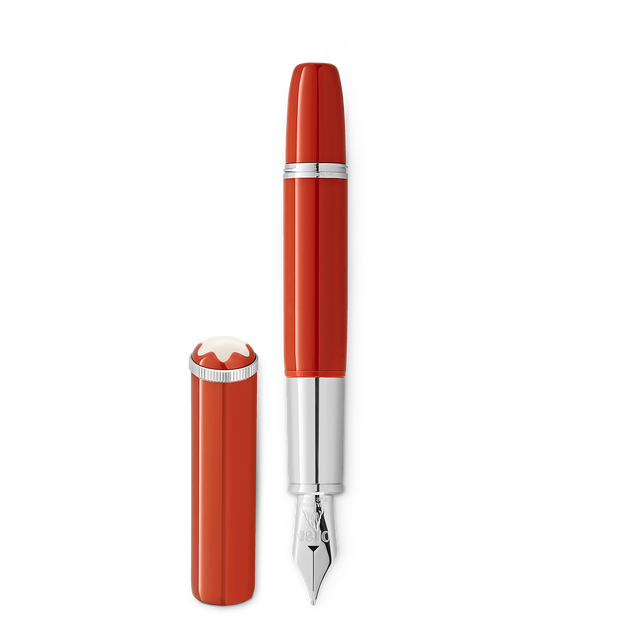 Montblanc Heritage Rouge et Noir "Baby" Special Edition Coral-Coloured Fountain Pen - 1