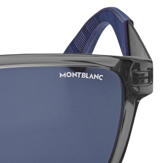 Rectangular Sunglasses with Gray Acetate Frame - 3